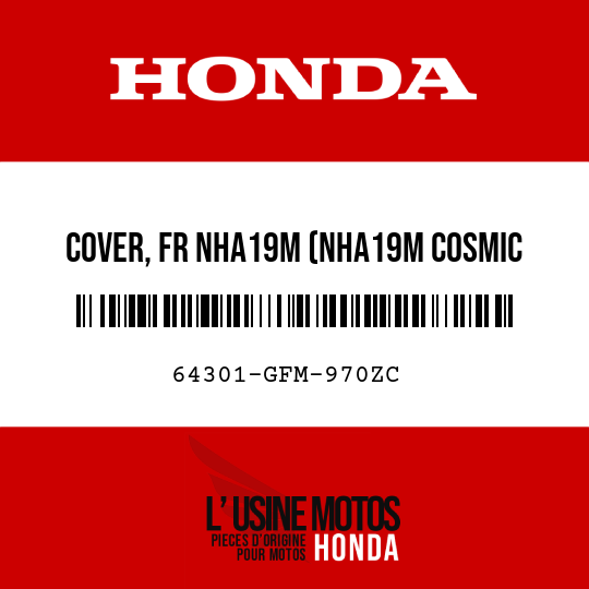 image de 64301-GFM-970ZC COVER, FR NHA19M (NHA19M COSMIC SILVER METALLIC)