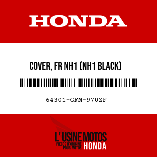 image de 64301-GFM-970ZF COVER, FR NH1 (NH1 BLACK)