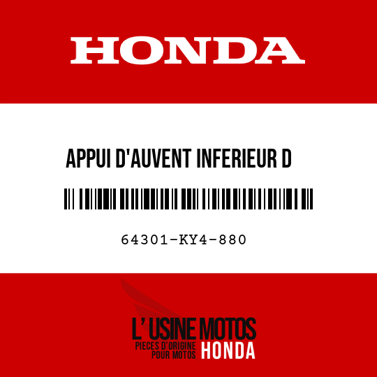 image de 64301-KY4-880 APPUI D'AUVENT INFERIEUR D