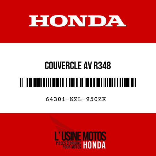 image de 64301-KZL-950ZK COUVERCLE AV R348