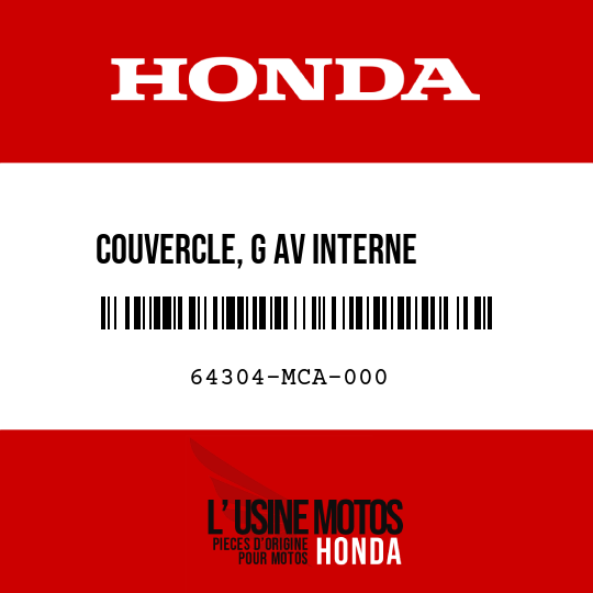 image de 64304-MCA-000 COUVERCLE, G AV INTERNE     INFERIEUR