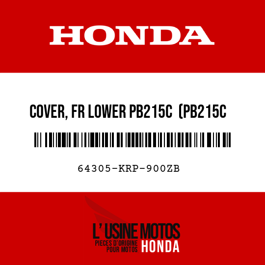 image de 64305-KRP-900ZB COVER, FR LOWER PB215C  (PB215C CANDY TAHITIAN BLUE)