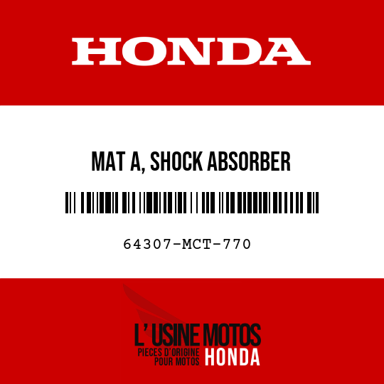 image de 64307-MCT-770 MAT A, SHOCK ABSORBER