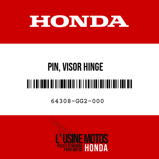 image de 64308-GG2-000 PIN, VISOR HINGE