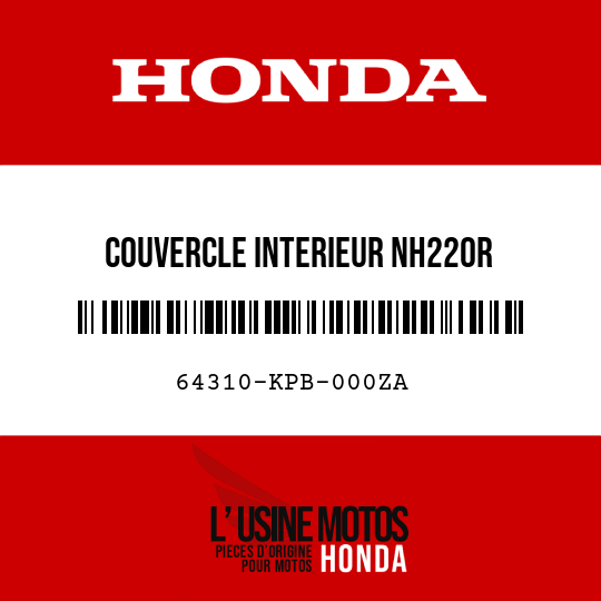 image de 64310-KPB-000ZA COUVERCLE INTERIEUR NH220R
