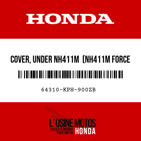 image de 64310-KPH-900ZB COVER, UNDER NH411M  (NH411M FORCE SILVER METALLIC)