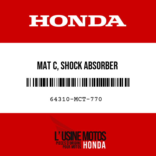 image de 64310-MCT-770 MAT C, SHOCK ABSORBER