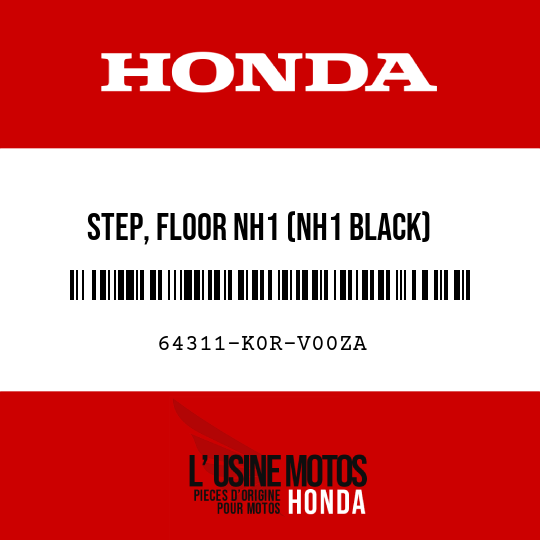 image de 64311-K0R-V00ZA STEP, FLOOR NH1 (NH1 BLACK)