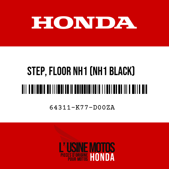 image de 64311-K77-D00ZA STEP, FLOOR NH1 (NH1 BLACK)