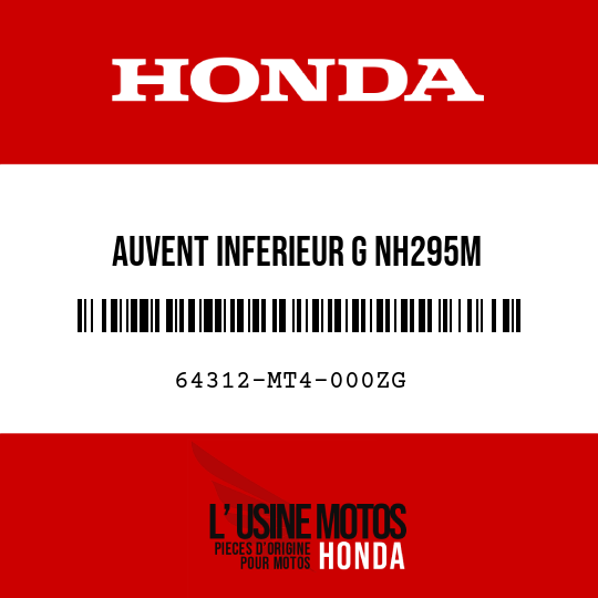 image de 64312-MT4-000ZG AUVENT INFERIEUR G NH295M 