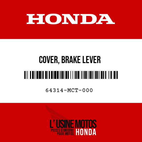 image de 64314-MCT-000 COVER, BRAKE LEVER