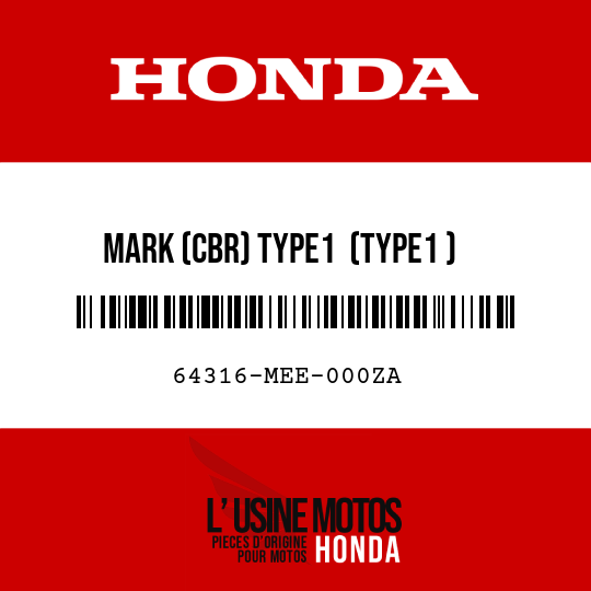 image de 64316-MEE-000ZA MARK (CBR) TYPE1  (TYPE1 )