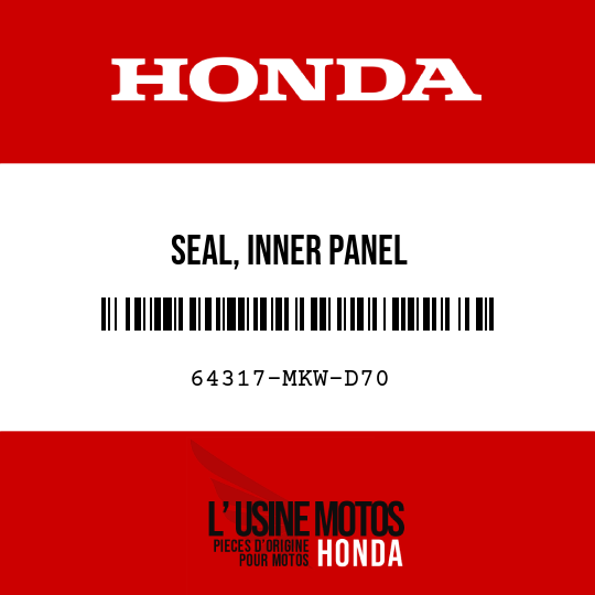 image de 64317-MKW-D70 SEAL, INNER PANEL