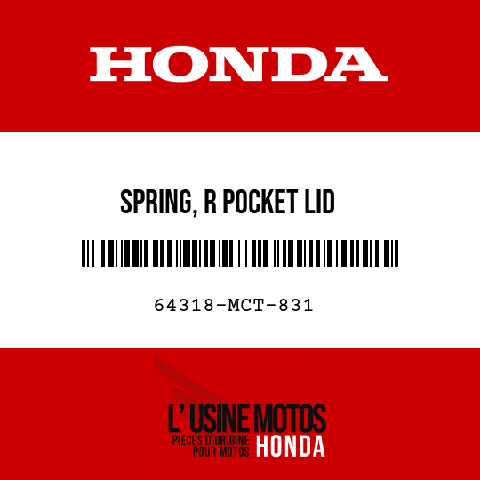 image de 64318-MCT-831 SPRING, R POCKET LID