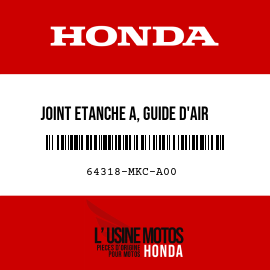 image de 64318-MKC-A00 JOINT ETANCHE A, GUIDE D'AIR