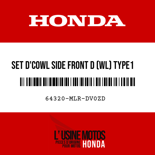 image de 64320-MLR-DV0ZD SET D'COWL SIDE FRONT D (WL) TYPE1