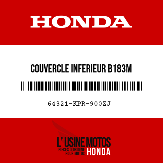image de 64321-KPR-900ZJ COUVERCLE INFERIEUR B183M 