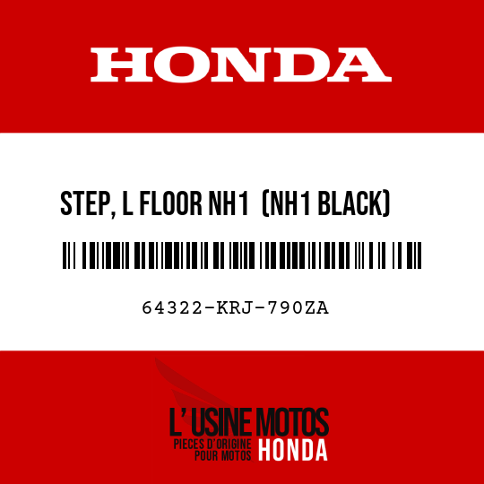 image de 64322-KRJ-790ZA STEP, L FLOOR NH1  (NH1 BLACK)