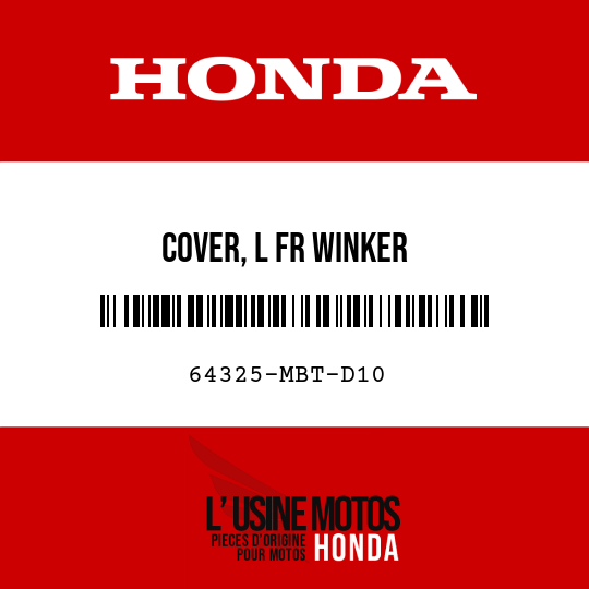 image de 64325-MBT-D10 COVER, L FR WINKER