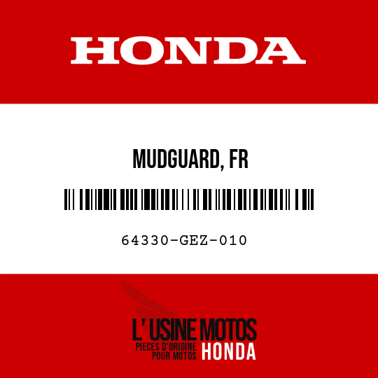 image de 64330-GEZ-010 MUDGUARD, FR
