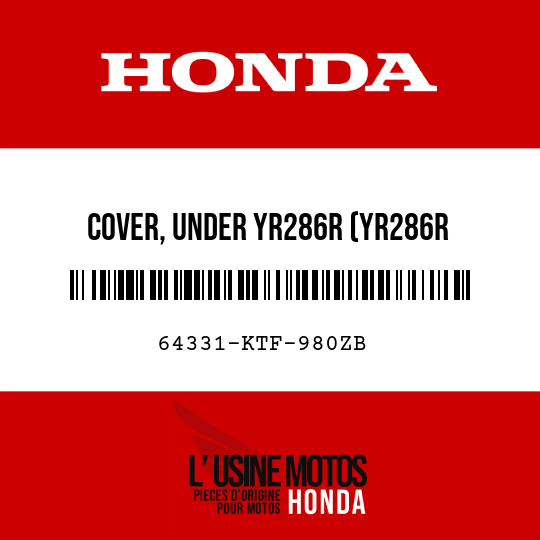 image de 64331-KTF-980ZB COVER, UNDER YR286R (YR286R CASTAGNA BROWN R)