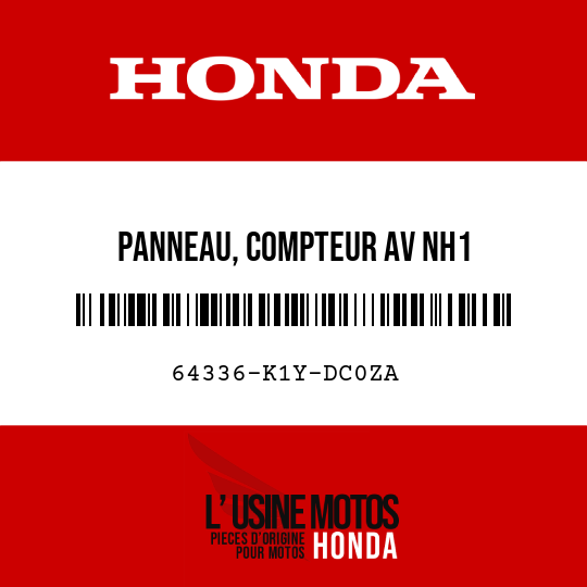 image de 64336-K1Y-DC0ZA PANNEAU, COMPTEUR AV NH1