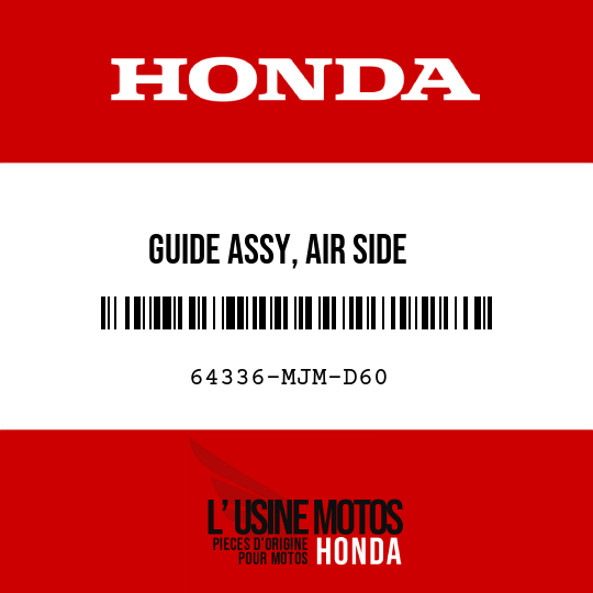 image de 64336-MJM-D60 GUIDE ASSY, AIR SIDE