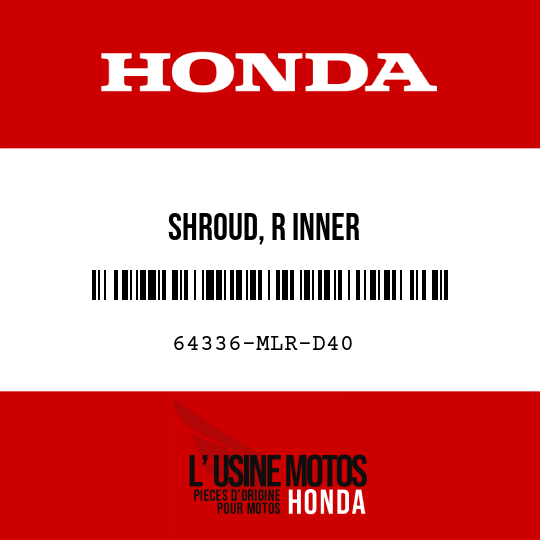 image de 64336-MLR-D40 SHROUD, R INNER