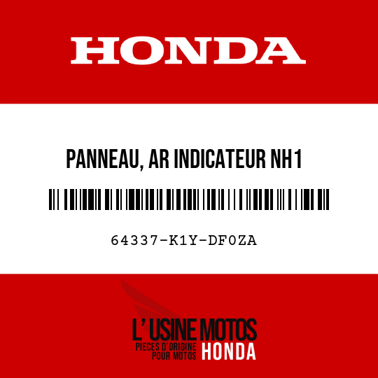 image de 64337-K1Y-DF0ZA PANNEAU, AR INDICATEUR NH1