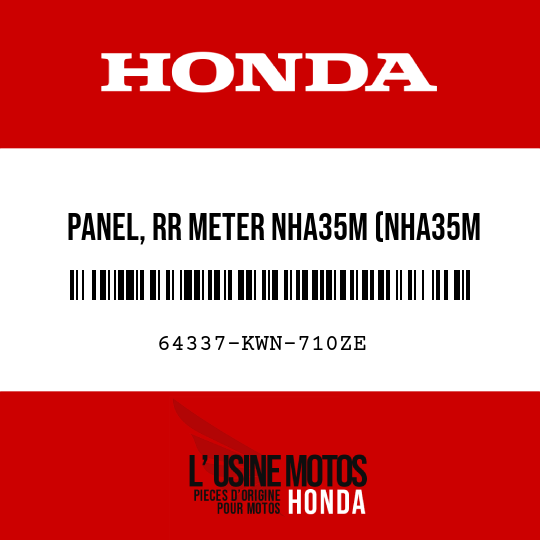image de 64337-KWN-710ZE PANEL, RR METER NHA35M (NHA35M ASTEROID BLACK METALLIC)