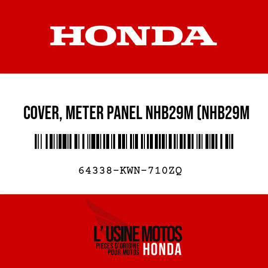 image de 64338-KWN-710ZQ COVER, METER PANEL NHB29M (NHB29M MOONDUST SILVER METALLIC)