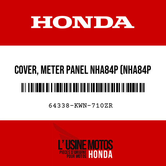 image de 64338-KWN-710ZR COVER, METER PANEL NHA84P (NHA84P PEARL NIGHTSTAR BLACK)