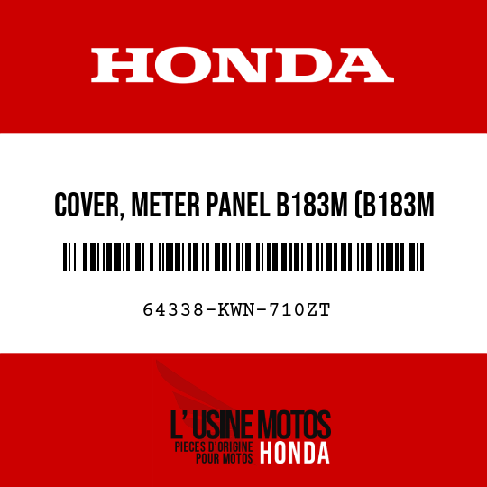image de 64338-KWN-710ZT COVER, METER PANEL B183M (B183M PETROL BLUE METALLIC)