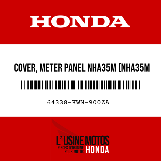 image de 64338-KWN-900ZA COVER, METER PANEL NHA35M (NHA35M ASTEROID BLACK METALLIC)