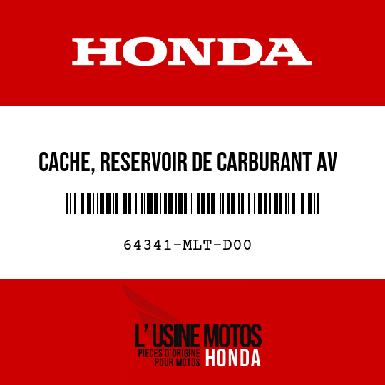 image de 64341-MLT-D00 CACHE, RESERVOIR DE CARBURANT AV