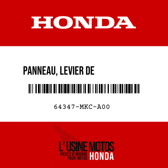 image de 64347-MKC-A00 PANNEAU, LEVIER DE            STATIONNEMENT