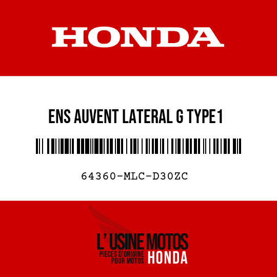 image de 64360-MLC-D30ZC ENS AUVENT LATERAL G TYPE1
