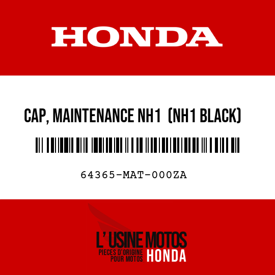 image de 64365-MAT-000ZA CAP, MAINTENANCE NH1  (NH1 BLACK)