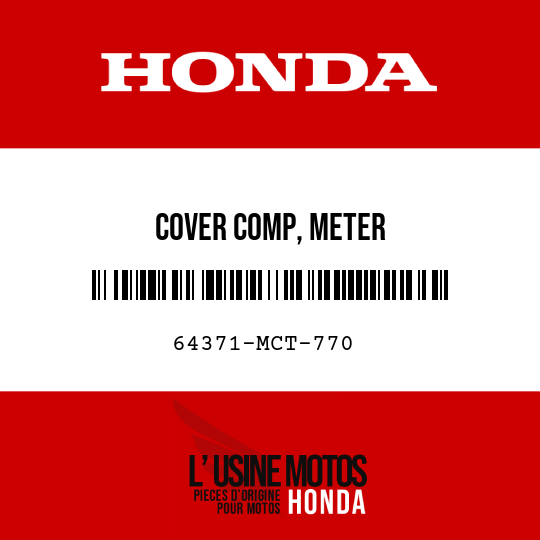 image de 64371-MCT-770 COVER COMP, METER