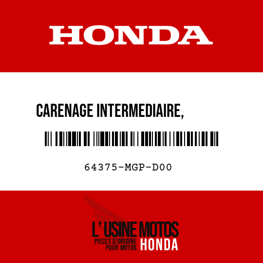 image de 64375-MGP-D00 CARENAGE INTERMEDIAIRE,       INTERIEUR G