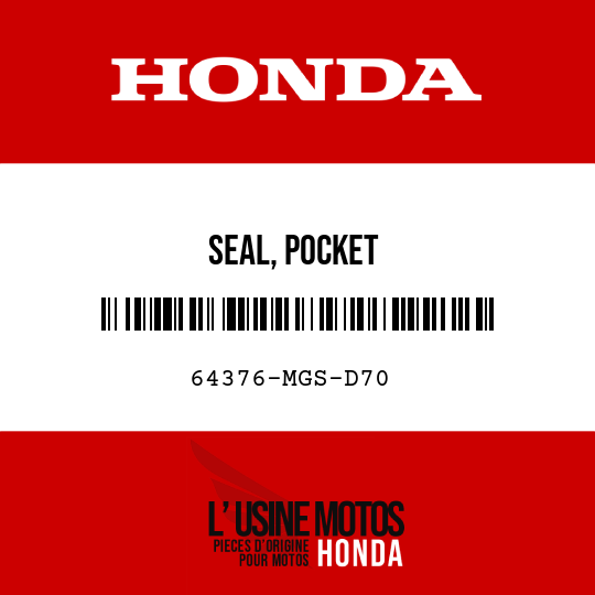 image de 64376-MGS-D70 SEAL, POCKET