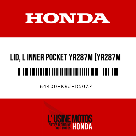 image de 64400-KRJ-D50ZF LID, L INNER POCKET YR287M (YR287M CHAMPAGNE BRONZE METALLIC)