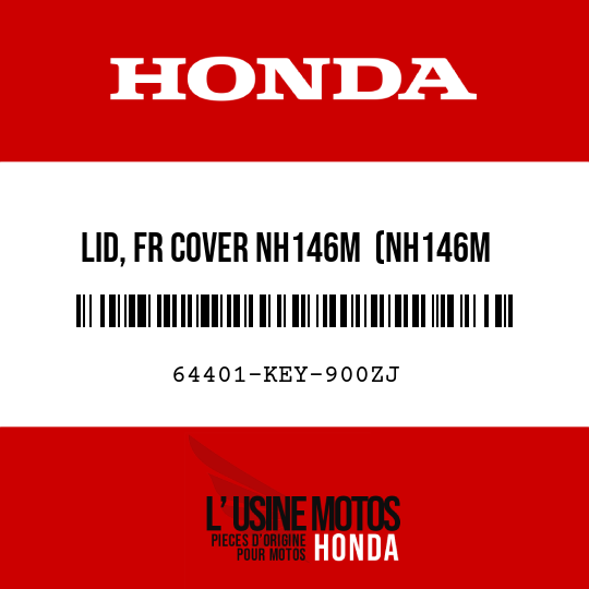 image de 64401-KEY-900ZJ LID, FR COVER NH146M  (NH146M ACCURATE SILVER METALLIC)