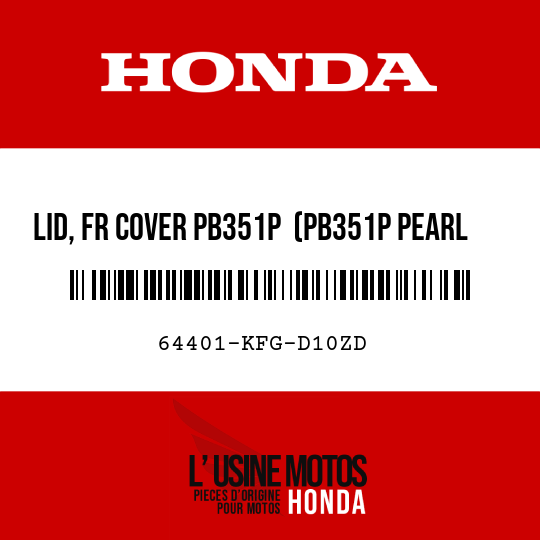 image de 64401-KFG-D10ZD LID, FR COVER PB351P  (PB351P PEARL MONTANA BLUE)