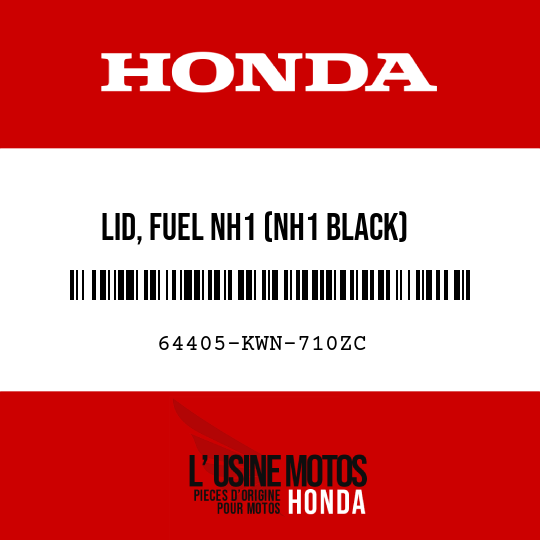 image de 64405-KWN-710ZC LID, FUEL NH1 (NH1 BLACK)