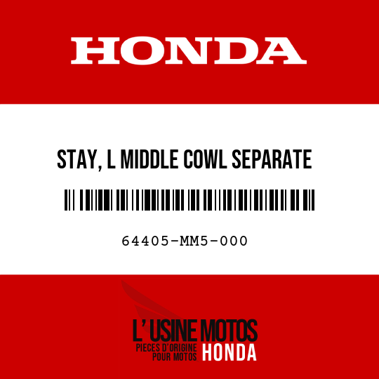 image de 64405-MM5-000 STAY, L MIDDLE COWL SEPARATE