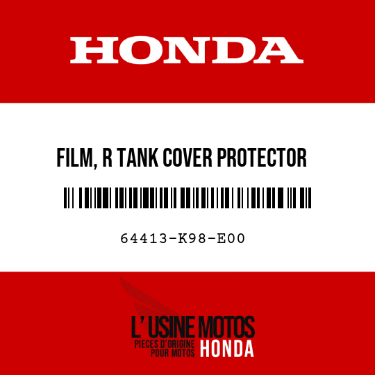 image de 64413-K98-E00 FILM, R TANK COVER PROTECTOR