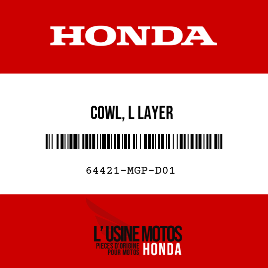 image de 64421-MGP-D01 COWL, L LAYER