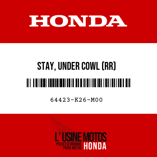image de 64423-K26-M00 STAY, UNDER COWL (RR)