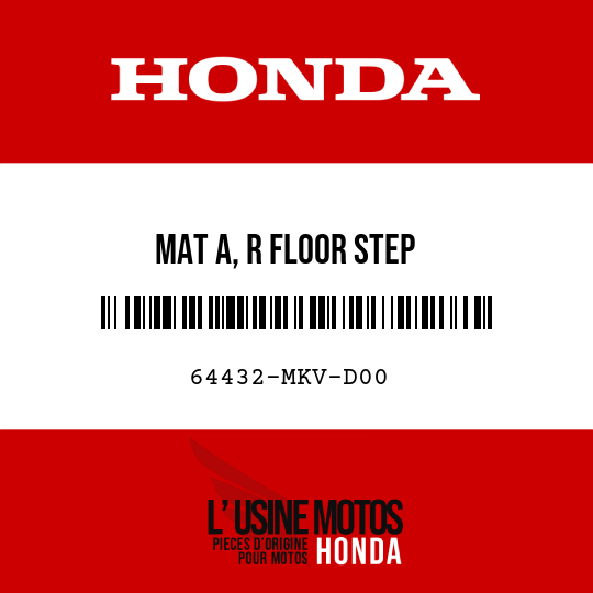 image de 64432-MKV-D00 MAT A, R FLOOR STEP